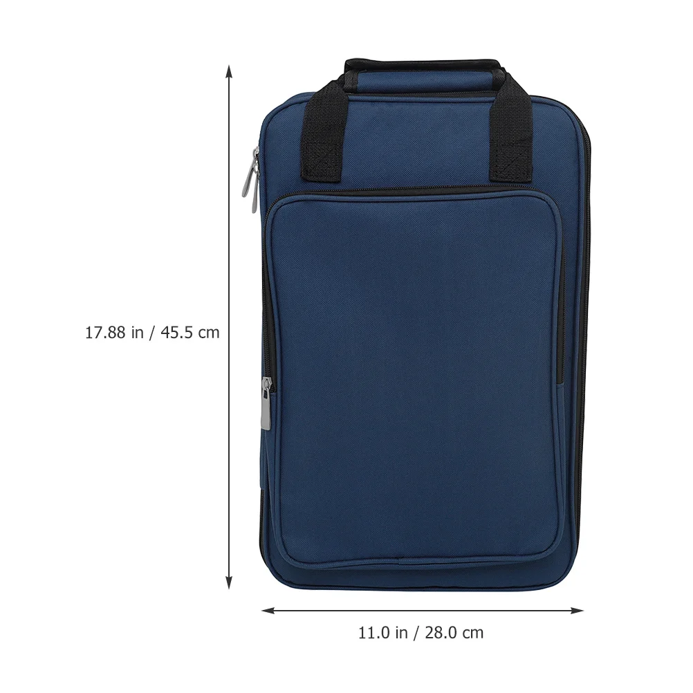 Drumstick Bag Large Capacity Oxford Cloth Portable Storage Pouch For Mallets Brushes Keys Phones Teaching Materials