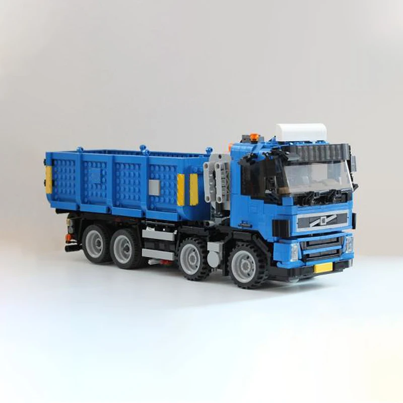 1314 قطعة فولفو FM 8x2 حاوية النقل الثقيلة محول شاحنة نقل MOC التعليم نموذج اللبنات عيد ميلاد اللعب هدية
