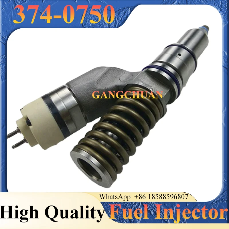 

Высококачественная топливная форсунка 374-0750 для дизельного двигателя C27, запчасти для экскаваторов 365C 374D, номер 3740750