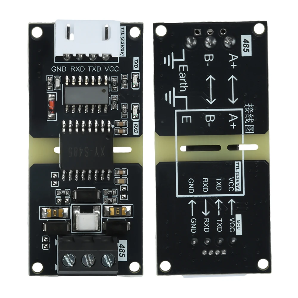 DC3-5V Isolated TTL to RS485 Level Conversion Module RS485 to TTL Signal Conversion Module with Automatic Flow Direction Control