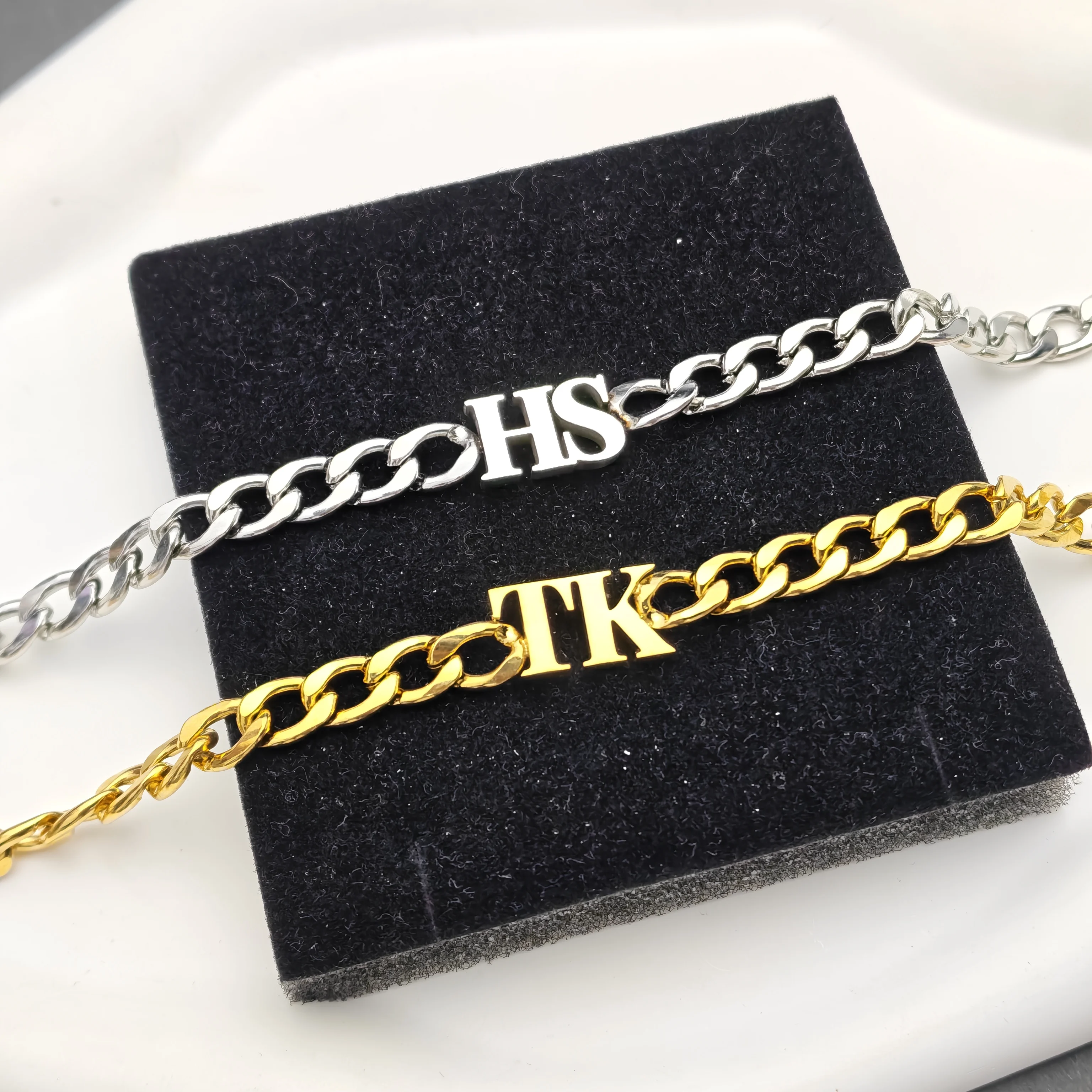 

DOREMI персонализированное толстое первоначальное письмо имя индивидуальное начальное кубинское звено 8 мм кубинская цепочка-колье ожерелье