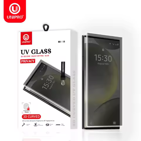 UV Privacy Tempered Glass For Samsung Galaxy S26 S25 S24 S23 S22 S21 Note 20 Ultra Edge Anti Spy Fingerprint Unlocking 5G Film