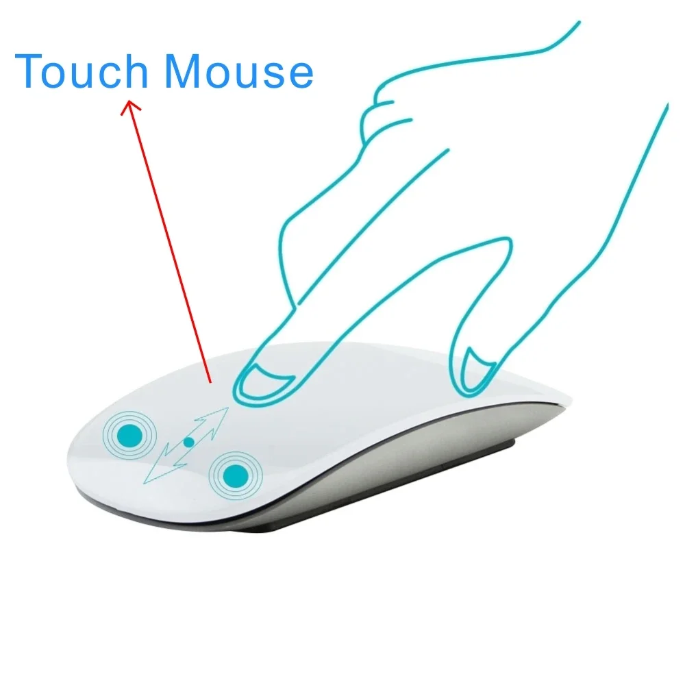 Touch Mouse Wireless Bluetooth Mouse for  Mac Book Pro Ergonomic Design Multi-touch BT  Office Supplie laptop accessories