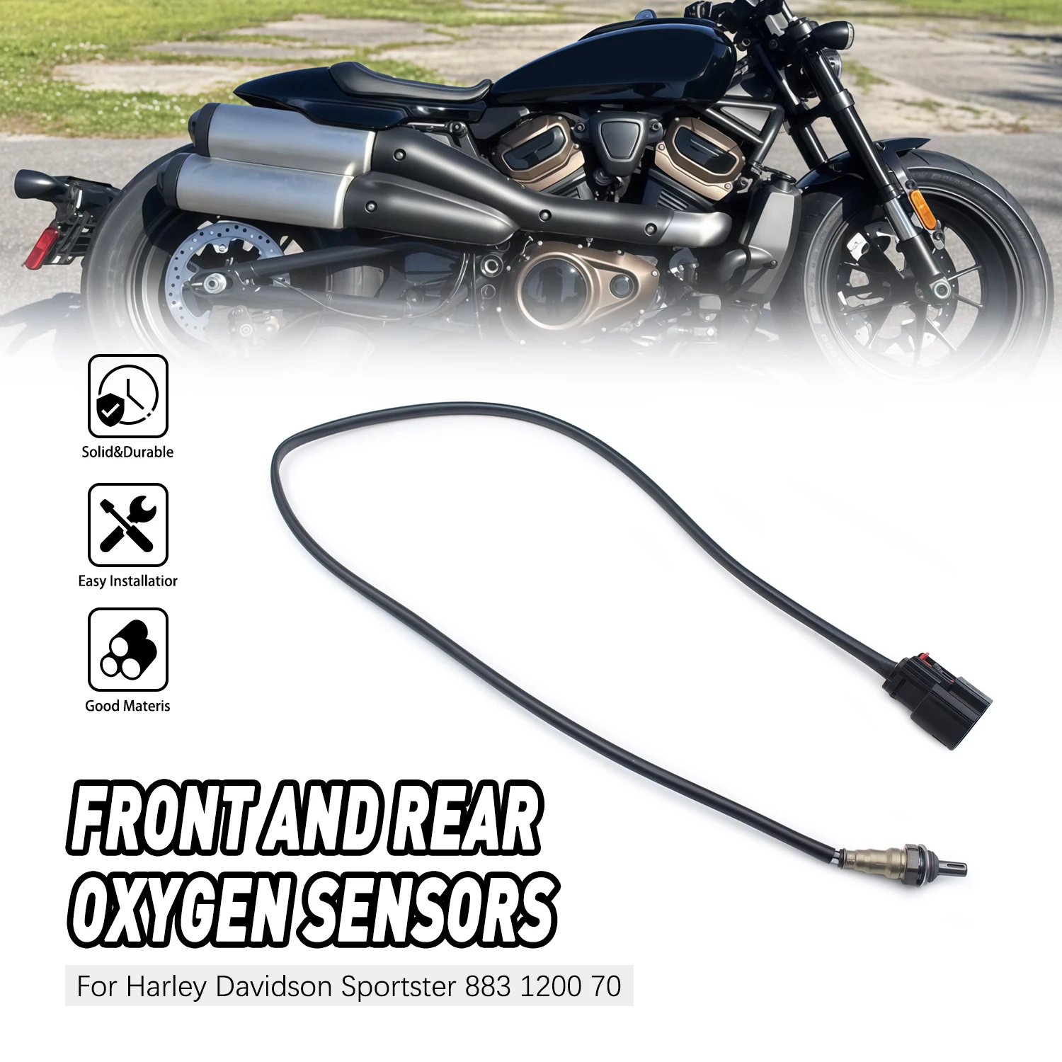 

Replacement For Harley Davidson Forty Eight XL1200X 14-18 XL1200XS 2018 Oxygen sensor Front Rear Universal 32700026 Motorbike