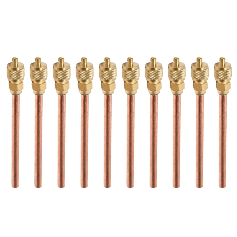 Vannes d'accès à réfrigération à climatisation, Service à tige 1/4 pouces, 10 pièces