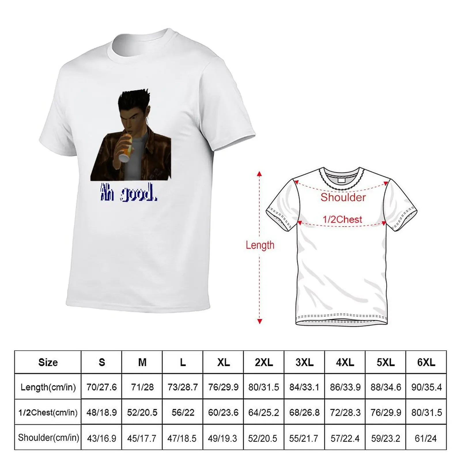 Shenmue - Ryo Drinking Ah good. T-Shirt t shirt man casual t shirts designer T-Shirt