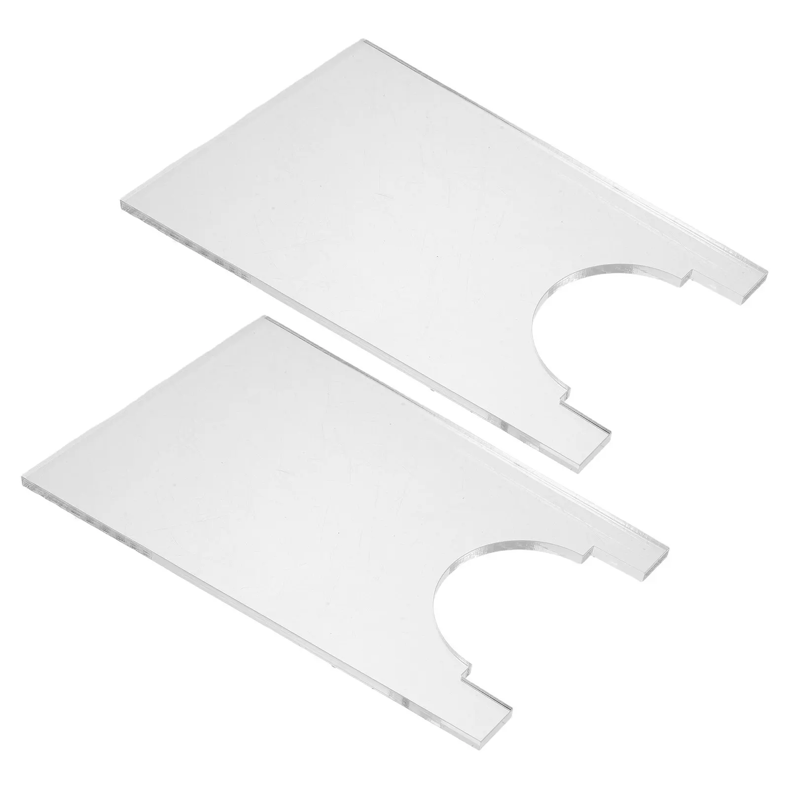 2Pcs Transparent Acrylic Wall Spacers Clear Couch Stoppers Invisible Under Sofa Blocker Gap Bumper Furniture Protector Furniture