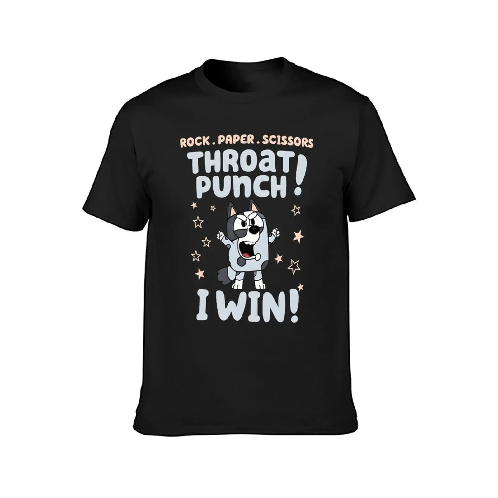 Rock Paper Scissors Throat Punch! I Win! T-Shirt vintage new edition heavyweights mens workout shirts