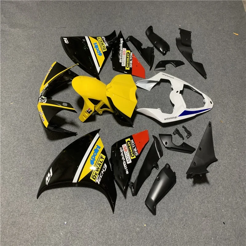 

Подходит для YAMAHA YZFR1 2009 - 2011 2012-2014 Обтекатели для YAMAHA YZFR1 09-14 детали YZF R1 желто-черный обтекатель для мотоцикла