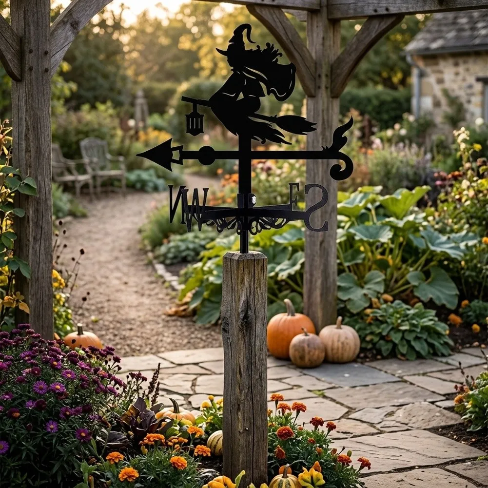 For Outdoor Iron Directional Indicator Suitable for Courtyard Lawn or Patio with Silhouette and Balanced Proportions