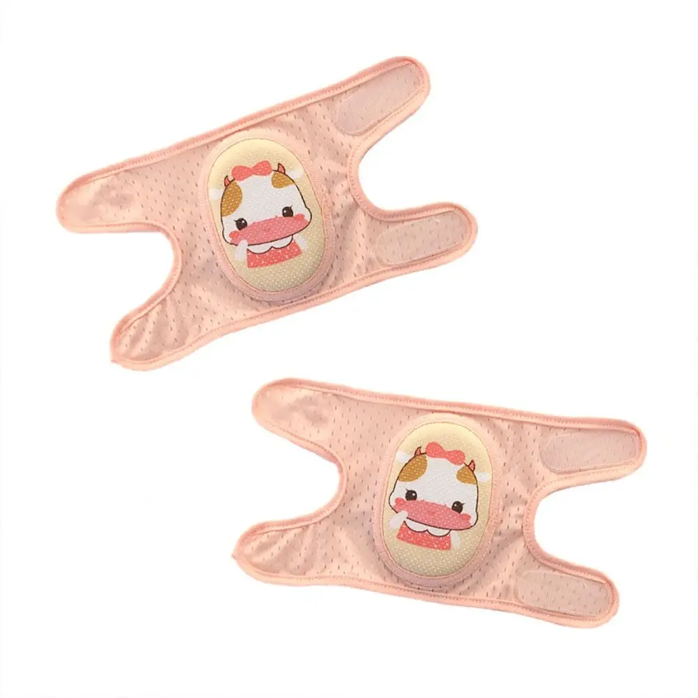 Preciosas rodilleras de poliéster y algodón, rodilleras elásticas ajustables para niños pequeños, Protector para gatear, rodillera infantil transpirable Reticular