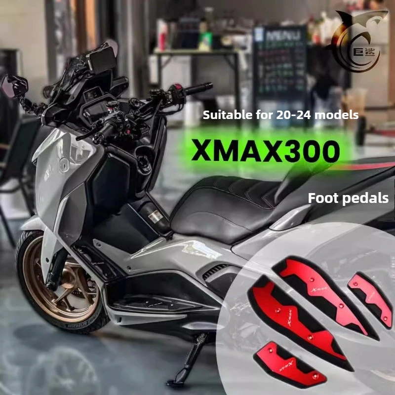 For Yamaha XMAX300 125 250 400 2020-2024years Aluminum Alloy Material Modification Front Pedal  Motorcycle Modify Accessories