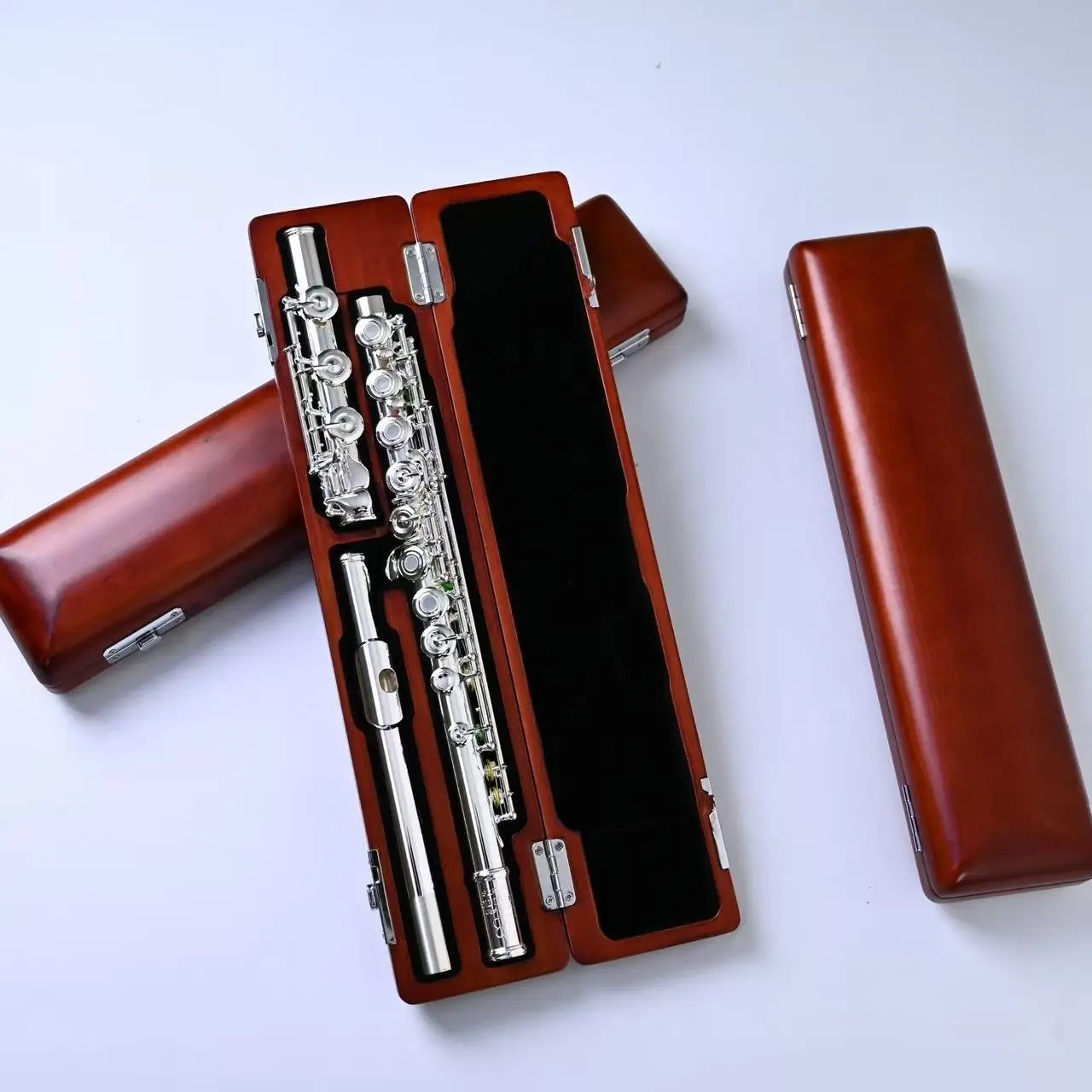 Handmade Solid Wood Flute Case Suitable for 16‑hole & 17‑hole Flute Instrument