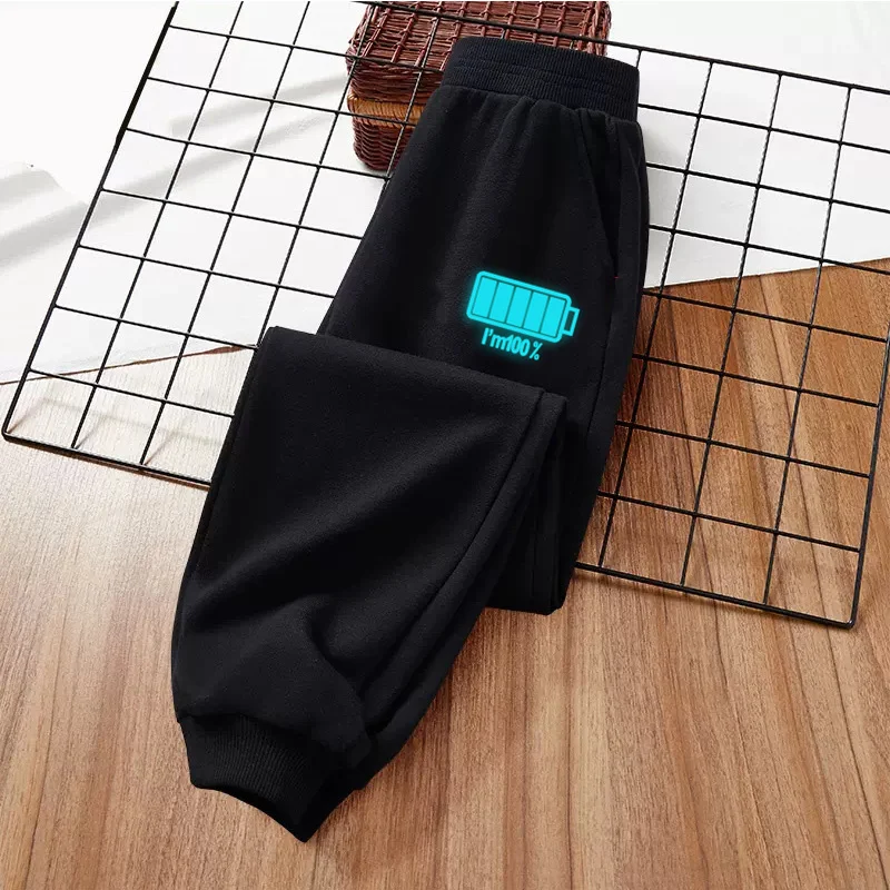 Neue Batterie leuchtende Hose Kinder Herbst lange Hose kleiner Junge Outdoor-Sport hose Baumwolle Marken kleidung – Detail 5