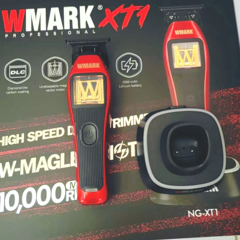 HOT WMARK NG-XT1 MAGLEV Триммер для стрижки волос с высокой скоростью, электрическая стрижка волос, DLC порошковое металлургическое Т-образное лезвие