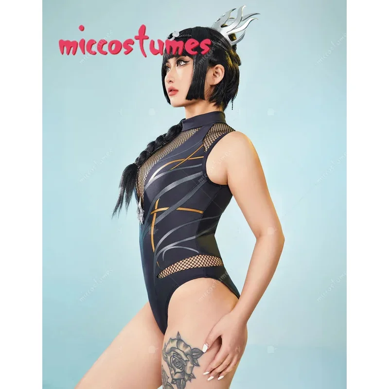 

25COSМиккостюмы женский Shadowheart улучшенный сексуальный купальник без рукавов сетчатый цельный купальный костюм купальник с контролем живота