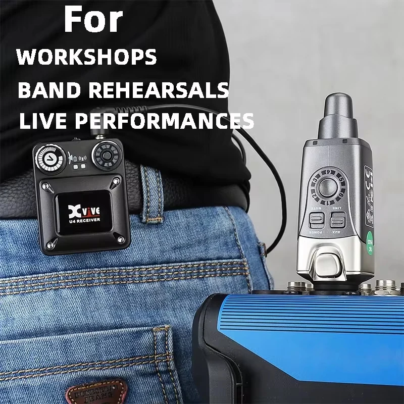 2.4Ghz In-Ear Wireless Monitoring System, IEM System Transmitter and Beltpack Receiver For Studio, Live Performance