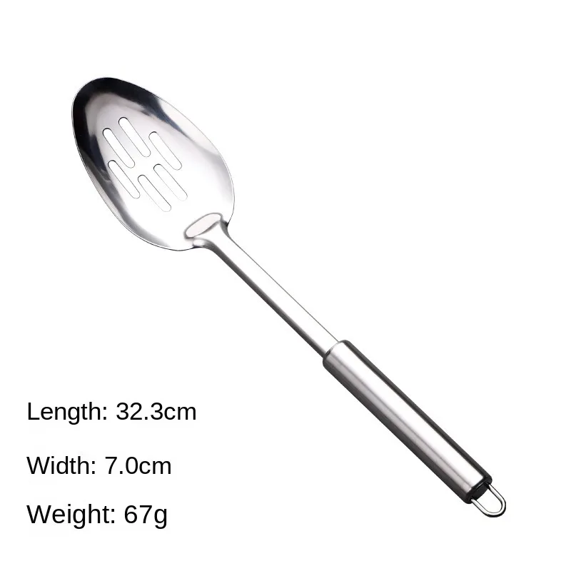 

Durable Stainless Steel Wok Spatula Long Handle Kitchen Gadgets Colander Strainer Spoon Rice Spoon Ladle Cooking Tools