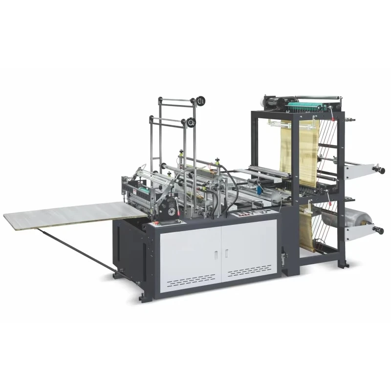 Automatic High Speed 4 Lines HDPE LDPE PP Polypropylene Bags Cutter Shopping Flat Trash Poly Plastic Bag Cold Cutting Machine view 3