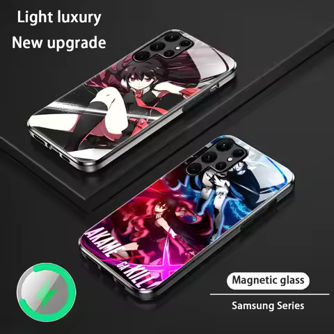 Akame ga KILL Popular Anime Phone Case For Samsung S25 S24 S23 S22 S21 S20 Plus Ultra Note20 Glass Magnetic Case