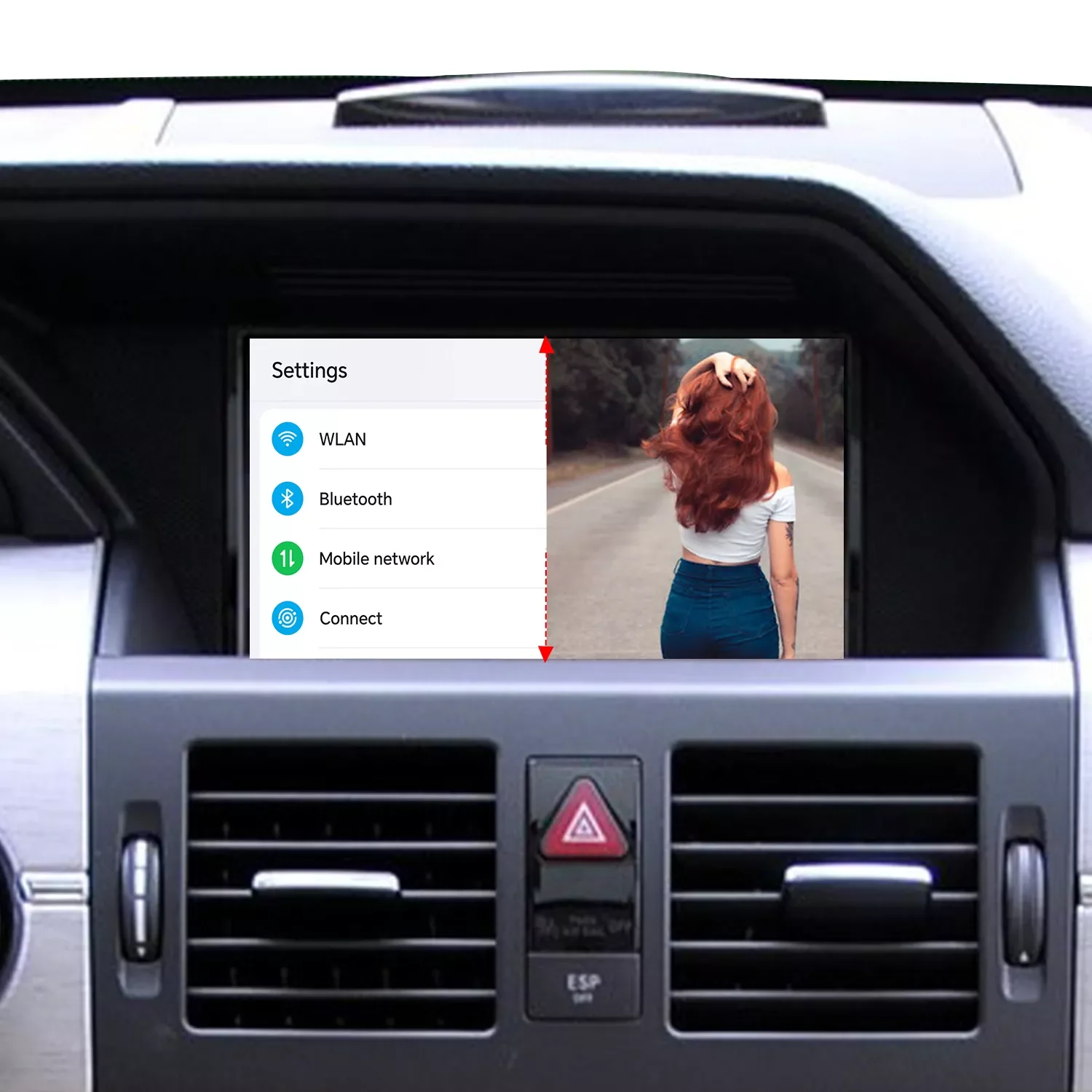 لمرسيدس NTG 4.5 GLK x204 شاشة تعمل باللمس CarPlay Android Auto Android Apps الملاحة Waze Netflix سبوتيفي تويتر يوتيوب TV #6