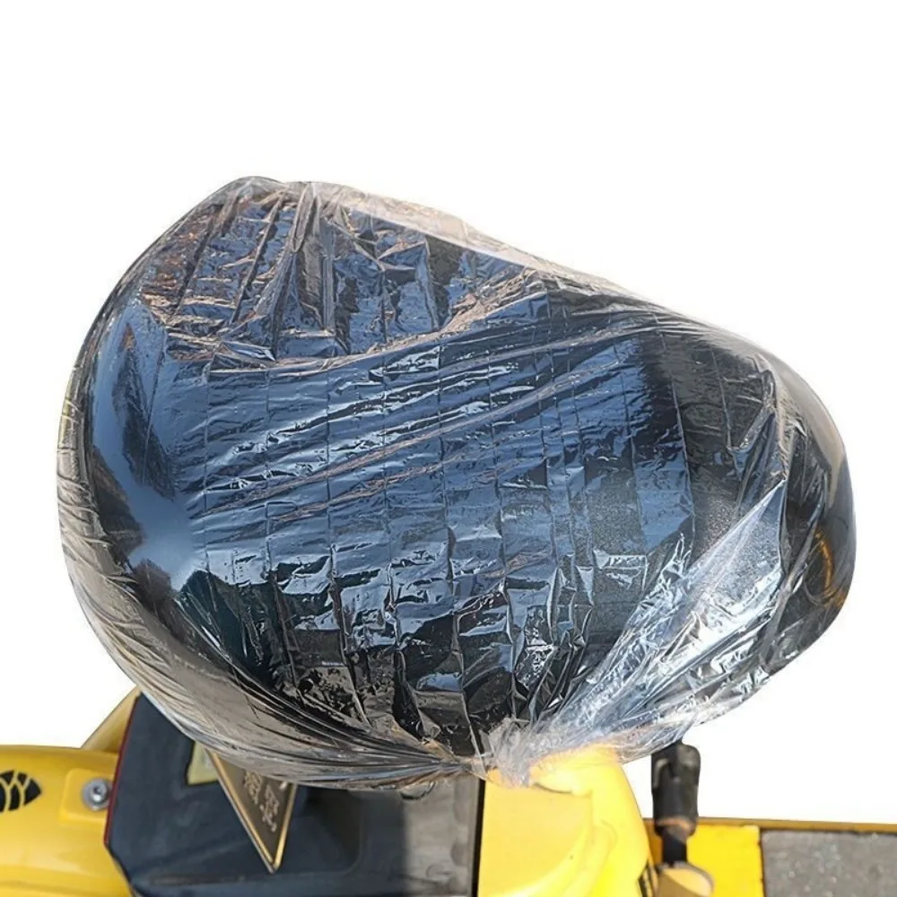 

50 шт. больших одноразовых чехлов для сидений, водонепроницаемые, эластичные, прозрачные защитные чехлы для мотоциклов и транспортных средств