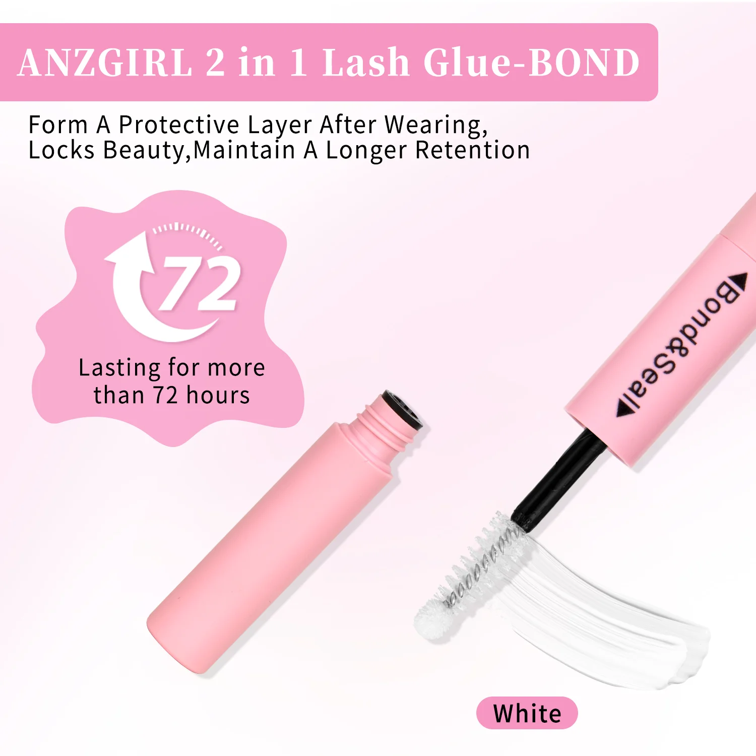 SEXYSHEEP لاش العنقودية الغراء لاش السندات وختم الغراء المقاوم للماء لمجموعات رمش لاصق أسود طويل الأمد