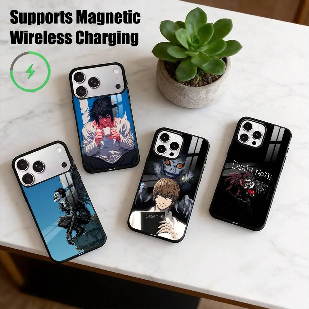D-Death Note Light Yagami  Phone Case For iPhone17,16,15,14,13,12,11 Plus,Pro Allows magnetic wireless charging Gift