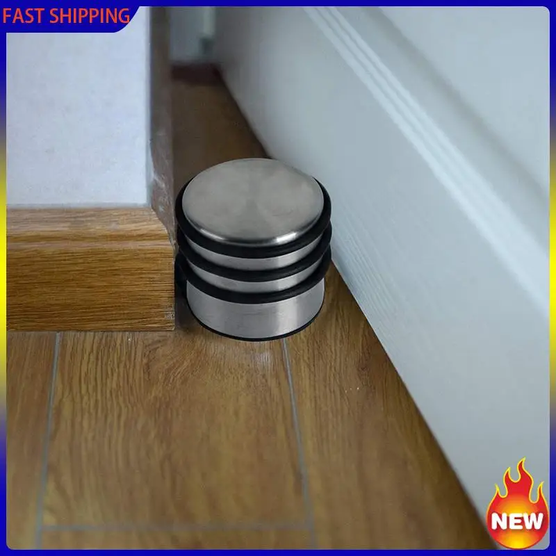 

Especial 4X Stainless Steel Door Stopper, Household Anti-Collision Door Stop, Perforation-Free Silent Door Stop