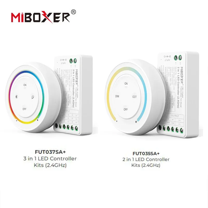 Miboxer  FUT035SA+ 2 in 1 / FUT037SA+ 3 in 1 LED Controller Kits (2.4GHz) DC12-24V