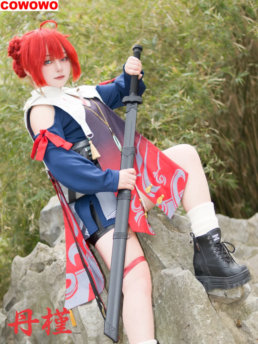 

COWOWO Wuthering Waves Danjin Game Suit Lovely Uniform Cosplay Costume Halloween Carnival Party Role Play Outfit Women