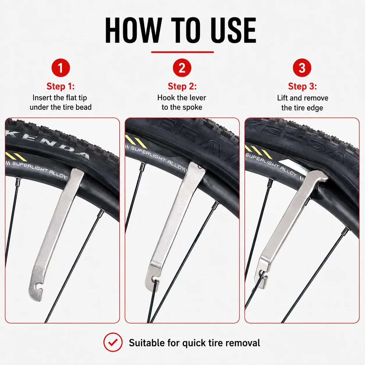 PINMOAP 1/3PCS Bike Tire Lever Bicycle Tyre Pry Bars Tire Removal Tools Rim Protector For Mtb Road Bike Inner Tube Change Repair view 6