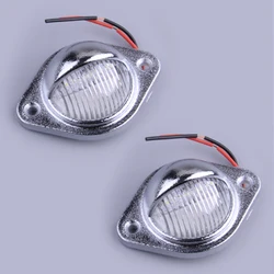 2Pcs Waterproof Deck Courtesy LED Light Stern Transom Lamp for Boat Marine Trailer Truck Van RV Caravan