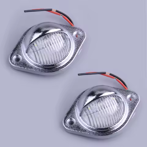2Pcs Waterproof Deck Courtesy LED Light Stern Transom Lamp for Boat Marine Trailer Truck Van RV Caravan