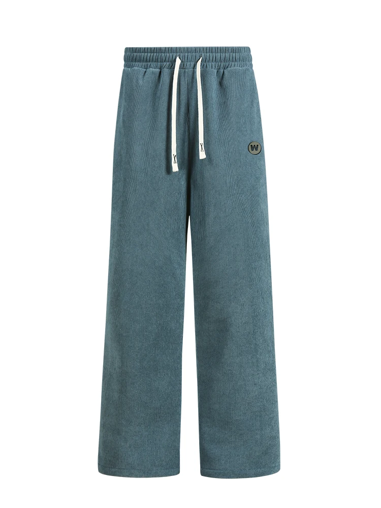 Men's sports sweatpants, corduroy pants, warm and thick men's pants with added insulation