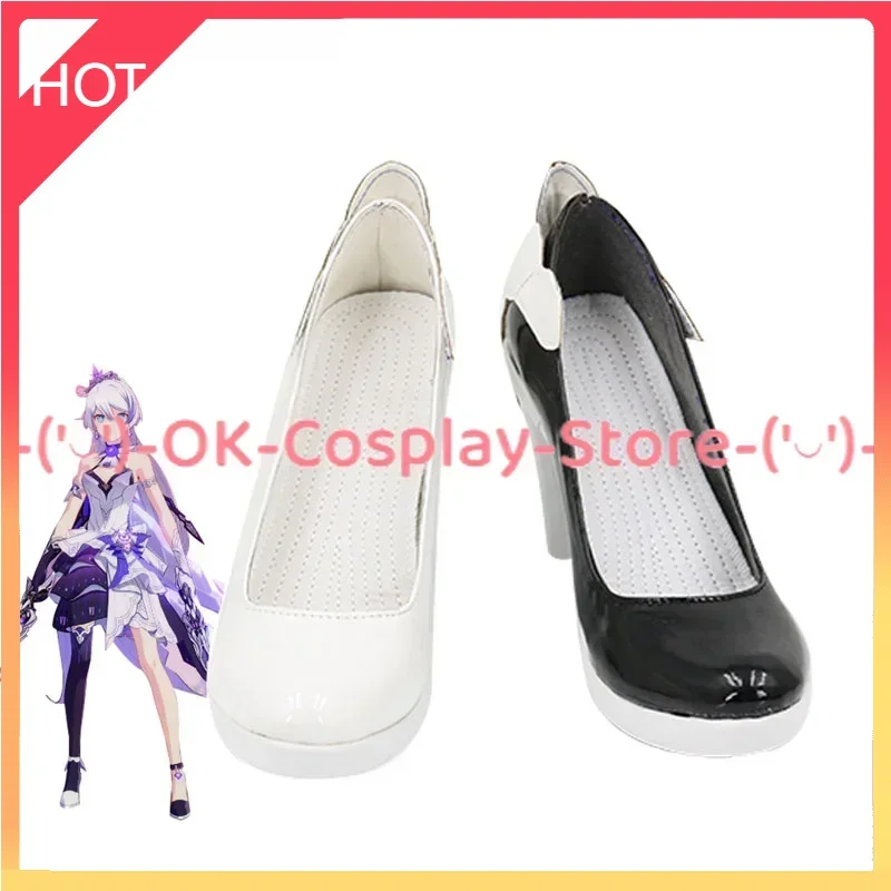 

[Custom Made] Kiana Kaslana Cosplay Shoes Game Honkai Impact 3 Cosplay Props PU Leather Shoes Halloween Carnival Boots