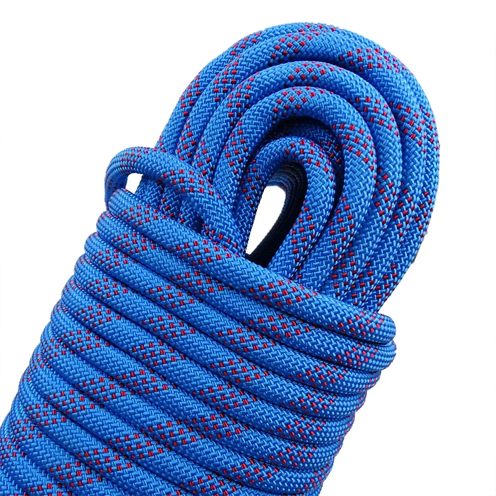 Verdickte 10mm Sicherheit Leben Seil Klettern Seil Statische Rock Bergsteigen Seil Outdoor Survival Feuer Flucht Auto Rettung – Detail 9