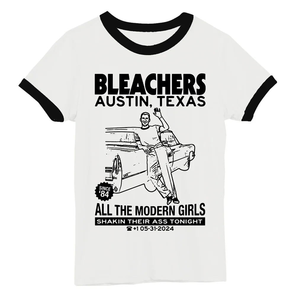 BLEACHERS CITY SPECIFIC TEES Summer Loose Men Women Unisex Streetwear Merch Short Sleeve Casual Graphic Print T-shirt Fashion