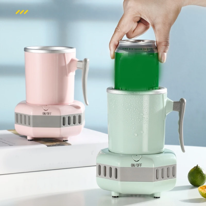 Refrigeração elétrica Cup Mat Cooler Caneca Titular Desktop Mini Refrigerador Refrigeração Rápida Cup Drop Shipping