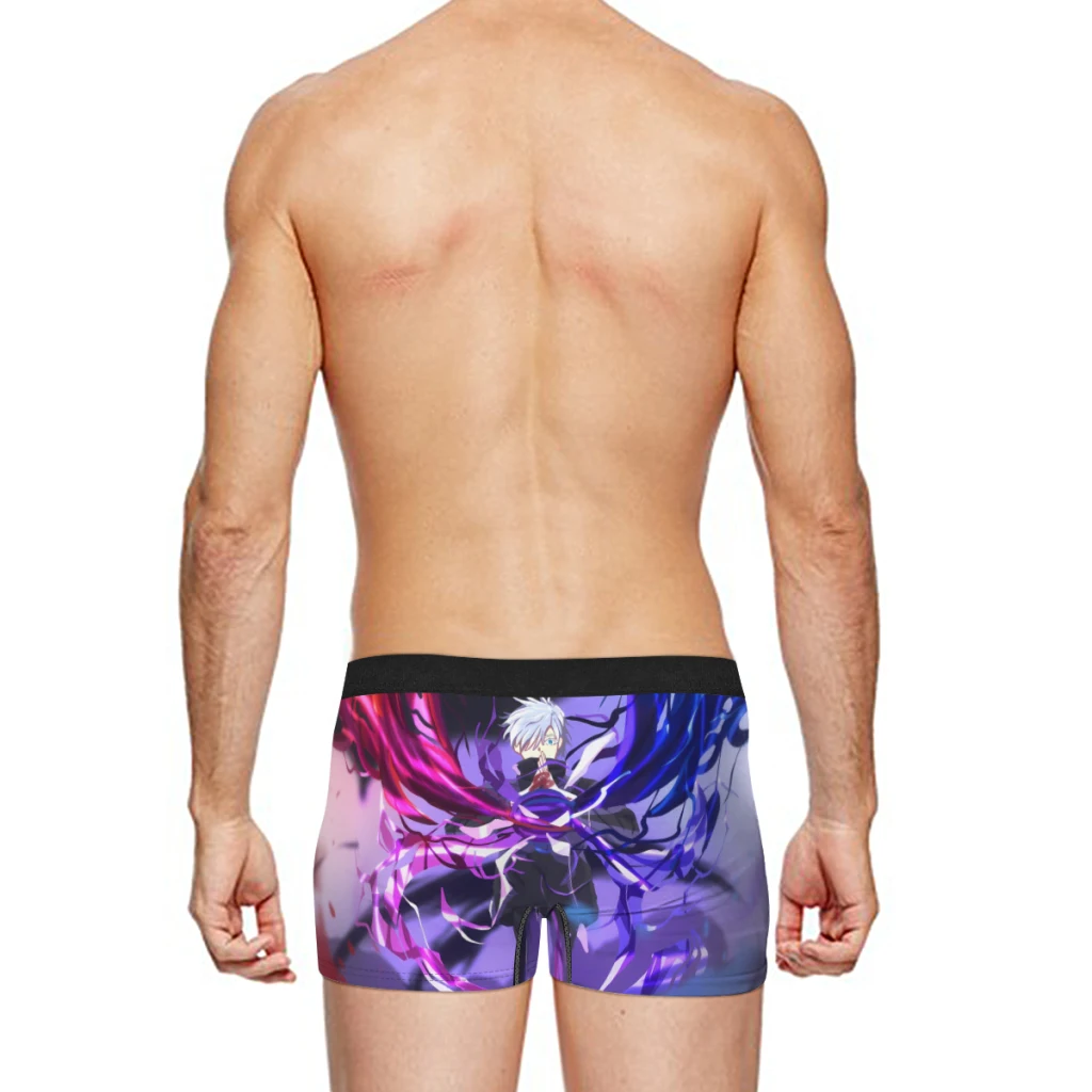 Jujutsu Kaisen atmungsaktive Milch Seide Boy shorts elastische Herren unterwäsche 3D Boxershorts Boxershorts