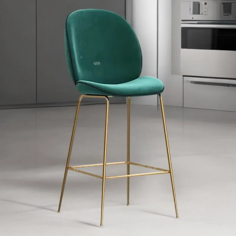 

Modern Bar Stools Banks Height Chair Mid Century Furniture Design Nordic Sgabello Cucina Alto Kitchen Backrest Minimalist Lounge