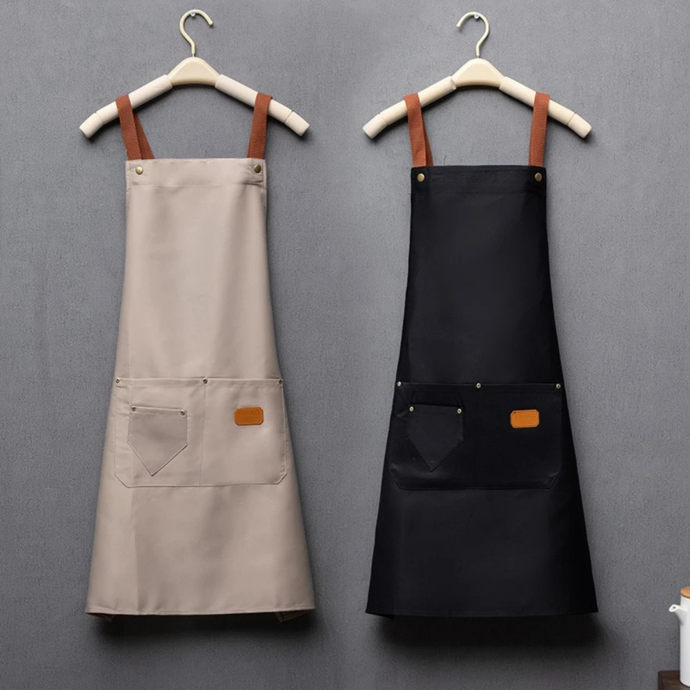 

Suitable for Men and Women with Neck Hanging Aprons Barbecue Restaurants Cafes Kitchens Homes Cooking Work Clothes Aprons