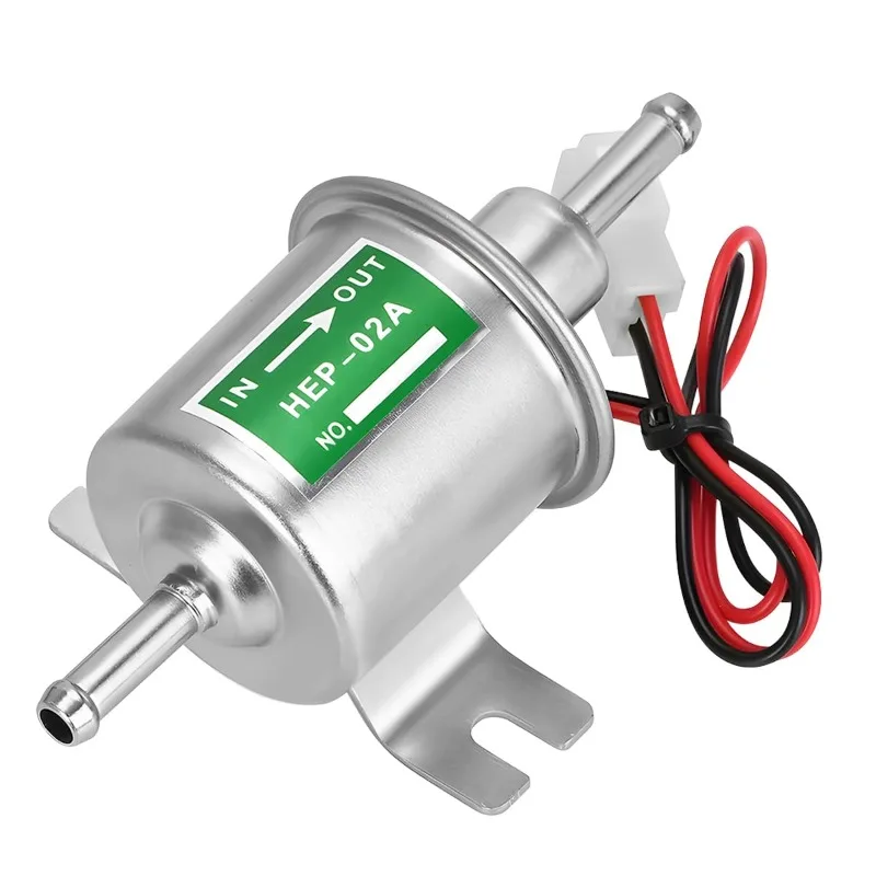 

New Popular for Car Carburetor Motorcycle ATV 12V Electric Fuel Pump Low Pressure Bolt Fixing Wire Diesel Petrol HEP-02A
