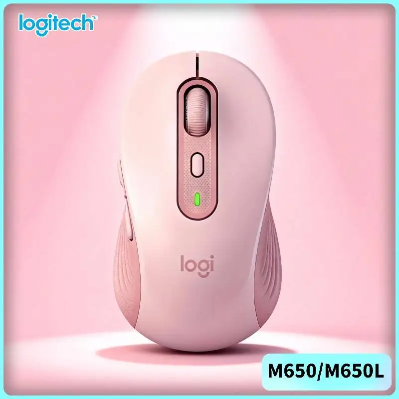 Logitech M650/M650L Signature Wireless Mouse - Silent Clicks, Dual Connectivity, Multi-Platform Compatibility, 10m Range