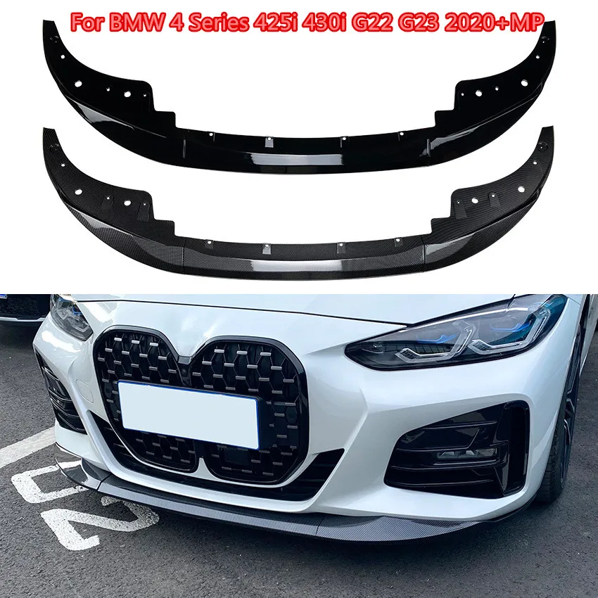 

For BMW 4 Series 425i 430i G22 G23 2020+ MP Car Front Bumper Front Lip Shovel Spoiler Splitter Guard Exterior Modification