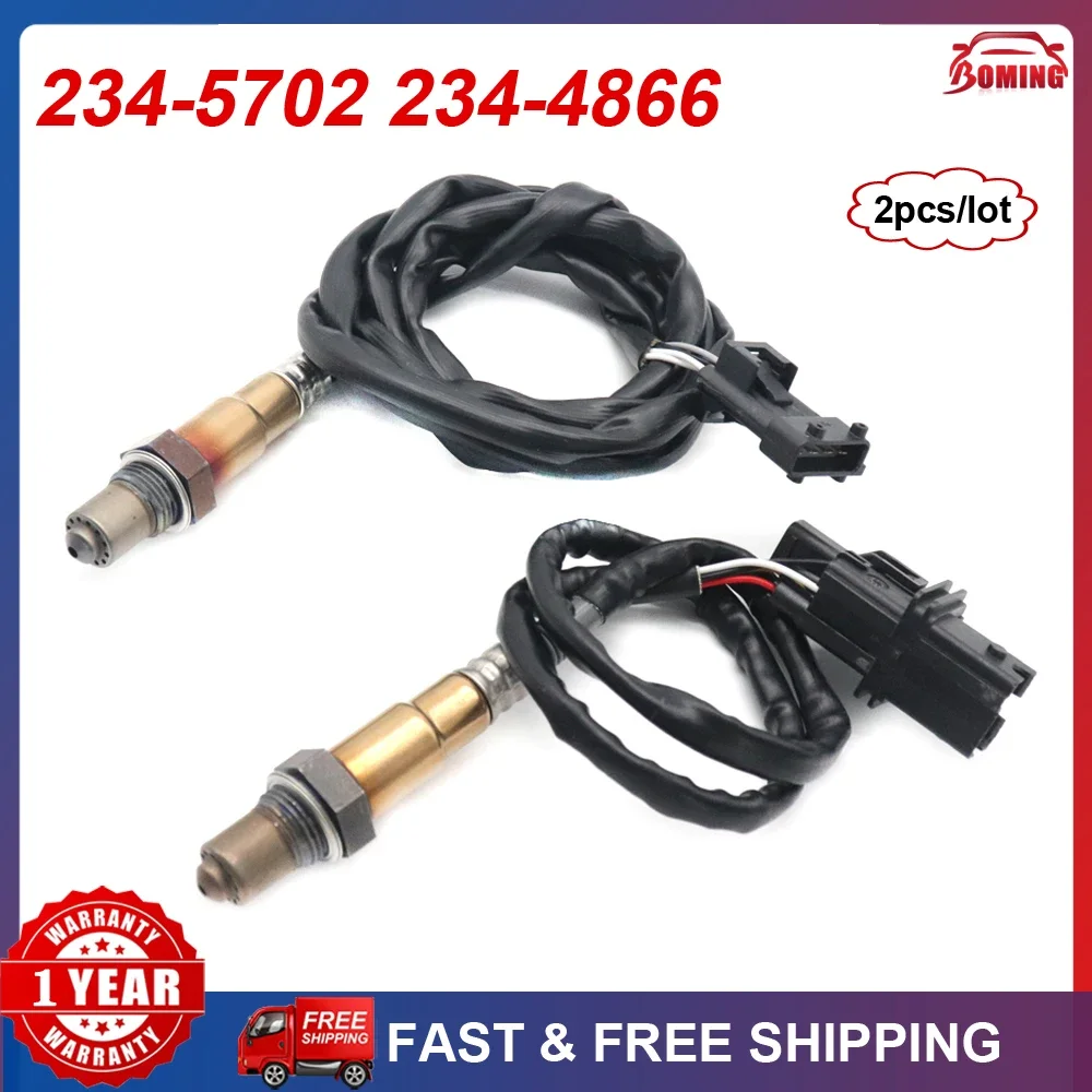 2Pcs/lot Up&Downstream O2 Oxygen Lambda Sensor 234-5702 234-4866 For Volvo C30 C70 S40 S60 S70 S80 V50 V70 9470983 9497317