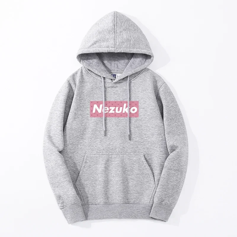 anime hoodies 2024 spring autumn mens fashion manga nezuko sweatshirt oversize casual oversize hoody hoody