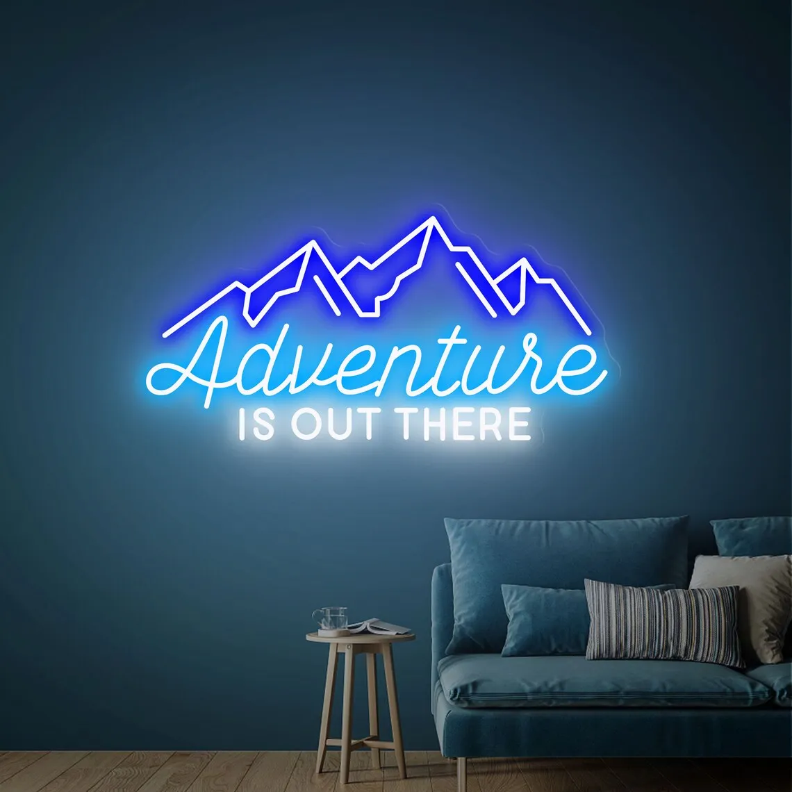 Adventure Is Out There Neon Sign, Mountain led neon sign, Custom Handmade Art Neon Light, Personalized LED neon light, Personali