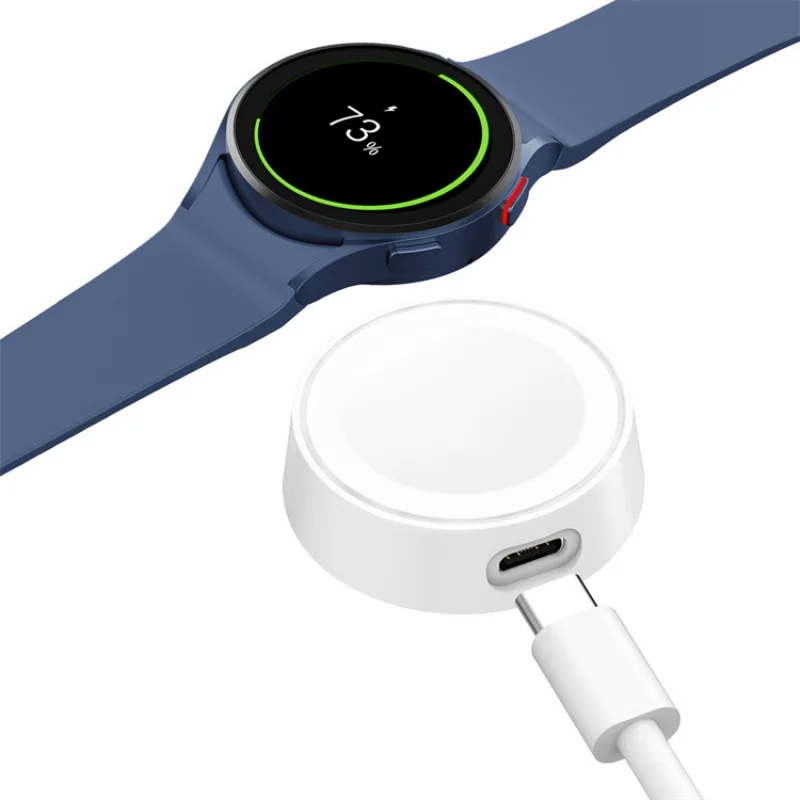 Portable USB C Watch Charger for Samsung Galaxy 5 Pro Classic 7/6/5/4Classic/3 Active 2 1 Travel Magnetic Wireless Fast Charger