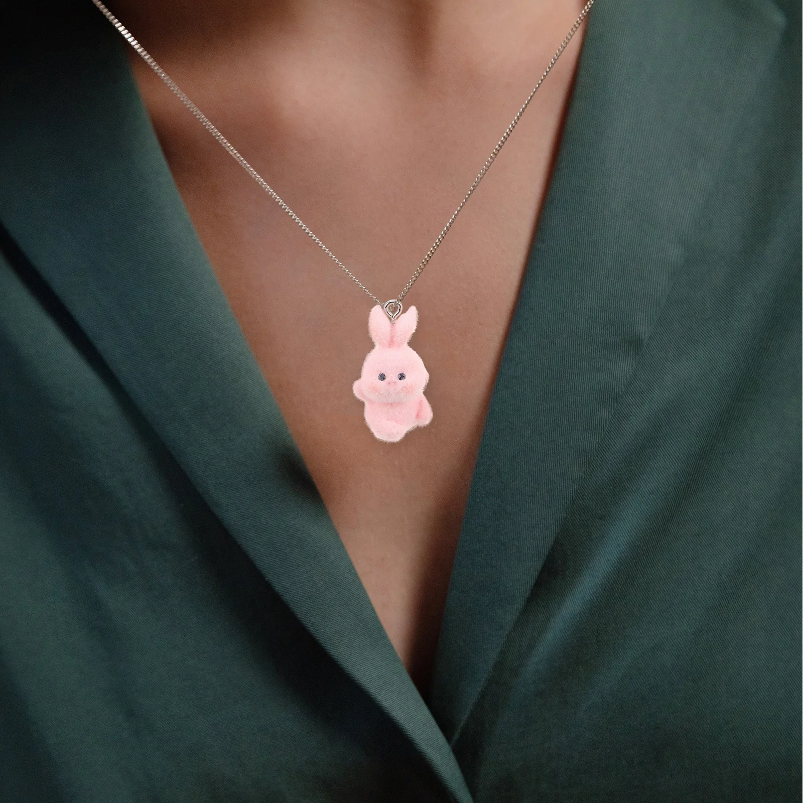 5 قطع الكرتون الأرنب سحر اليدوية يتدفقون الأرنب قلادة لطيف المفاتيح الهاتف سحر حقيبة محفظة حقيبة الظهر الملحقات